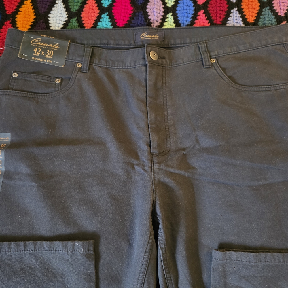Roundtree & Yorke Black Straight Fit Pants